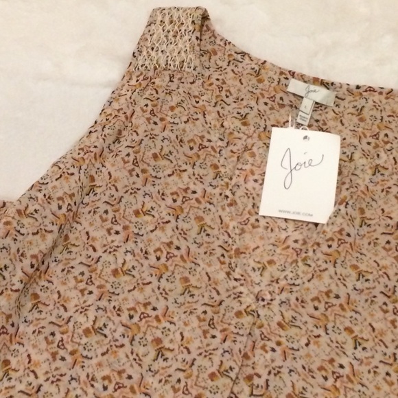 Joie Anselm Asymmetrical Silk Blouse Size L - Picture 2 of 5